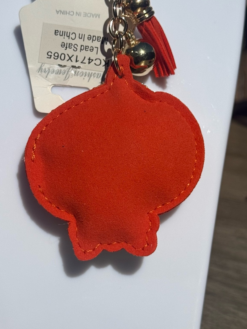 NWT Halloween Pumpkin Crystal Rhinestone Keychain - Picture 4 of 4